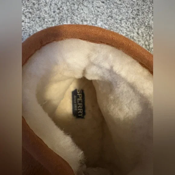 NWOT Sperry Men's Tan Leather Boots Size 13 - Picture 2 of 4